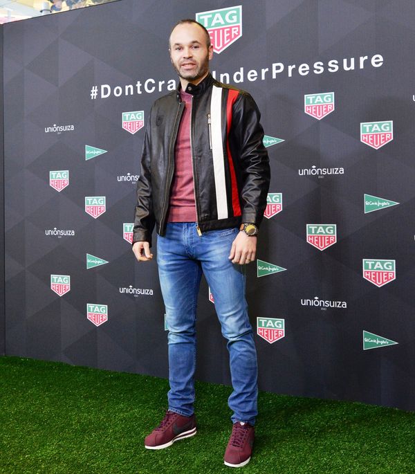 Andrés Iniesta en la presentación del TAG Heuer Connected Modular 45